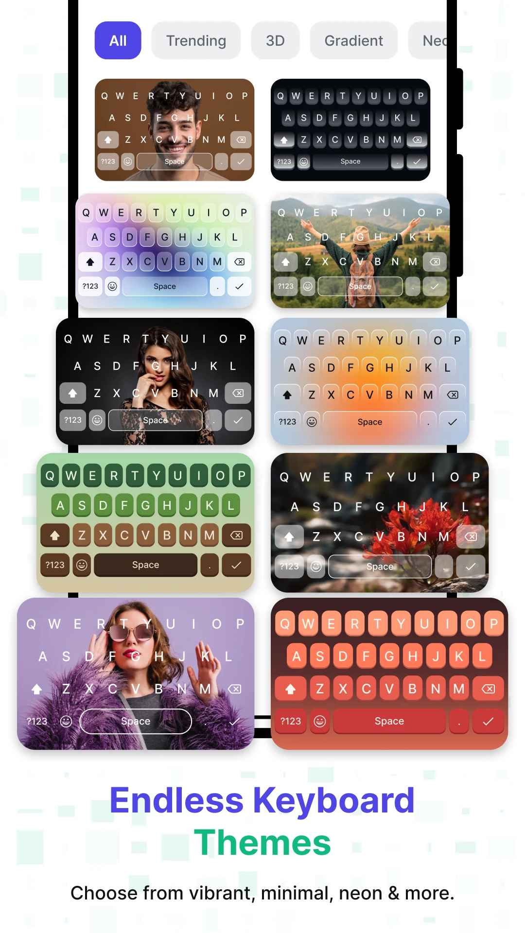 Photo Keyboard themes & Fonts screenshot