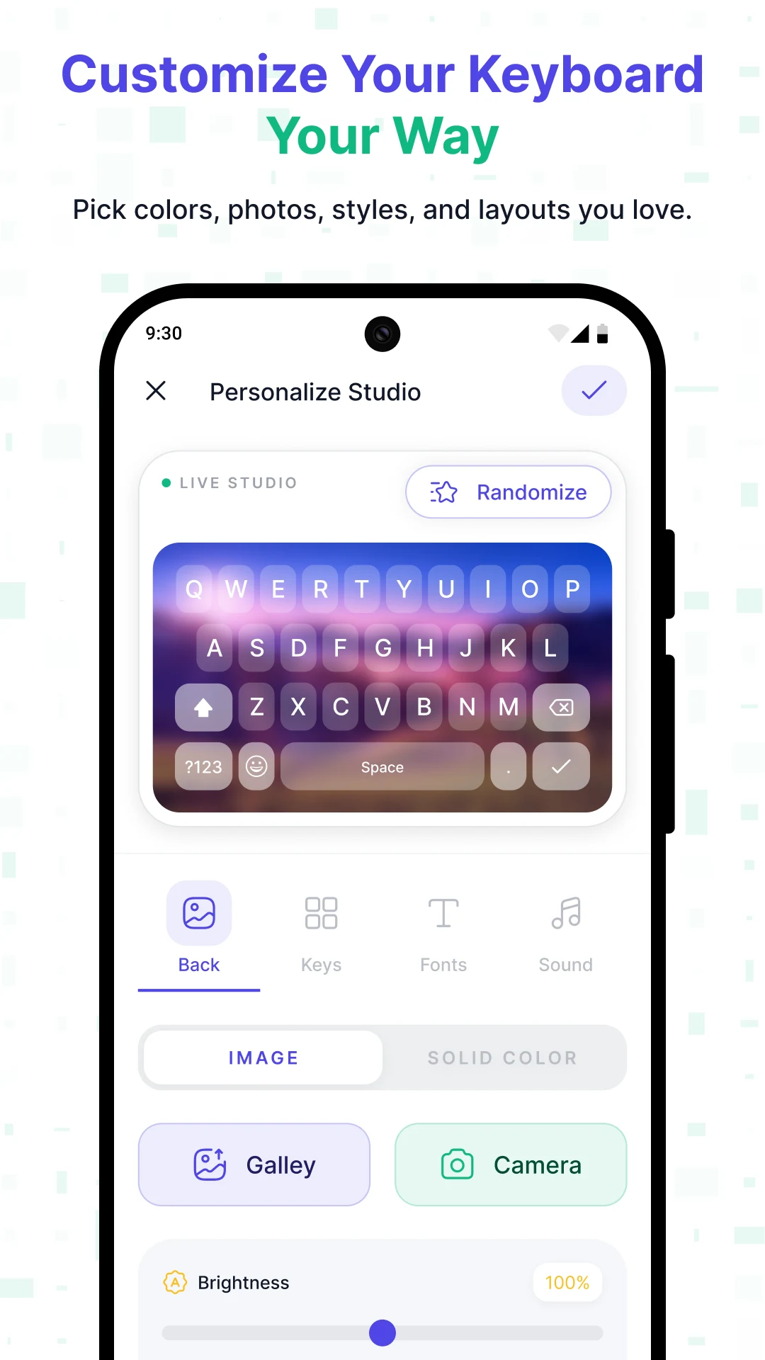 Photo Keyboard themes & Fonts screenshot